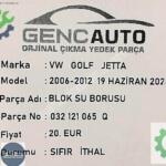 VW GOLF JETTA BLOK SU BORUSU SIFIR İTHAL OEM 032121065 Q