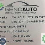 VW GOLF JETTA DEBİMETRE AKIŞMETRE SÖKME ORJİNAL OEM 03G906461 C