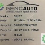 VW JETTA PASSAT B8 DİREKSİYON İÇ TRİM 6C0419685A PİANO
