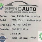 VW PASSAT B8 SAĞ ÖN TAŞIYICI SIFIR ORJİNAL OEM 5Q0407258 A