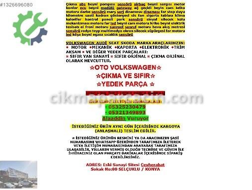 Seat Ibiza Airbag Beyni (SRS) 6Q0909601E çıkma parça