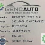 W209 CLK TENTE BEYNİ SÖKME ORJ A2098204526