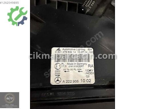 Mercedes-Benz S Sağ Ön Far çıkma parça
