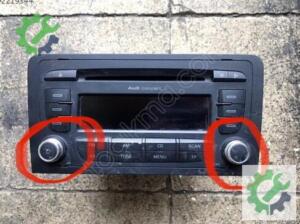 Audi A3 CD Çalar Teyp Joistik Düğmesi 8P0035186AB