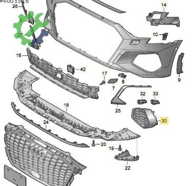 Audi A3 Tampon Izgarası 8Y0807671 çıkma parça