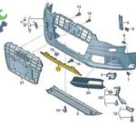 AUDI A5 SLINE TAMPON IZGARASI ORTA 2012-2016 8T0807647A