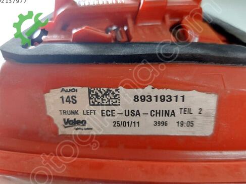 Audi A6 Sol Arka Stop 89319311 çıkma parça