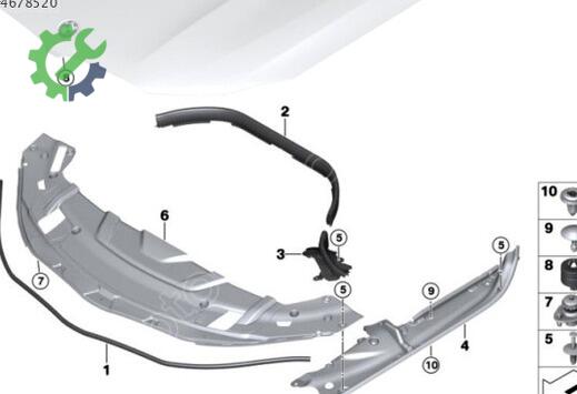 BMW 7 Serisi Bakalit 51767384707 çıkma parça
