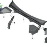 BMW  G20-G21-G26-G28 CAM ÖNÜ IZGARASI 51717427845