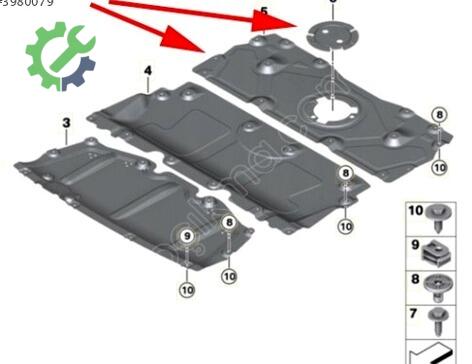 BMW 3 Serisi Motor Alt Muhafaza 51757428177 çıkma parça