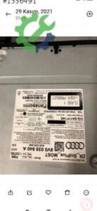 Çıkma A3 Audi CD çalar 13_18 arasi