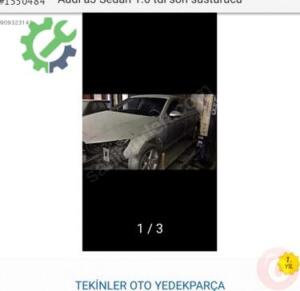 Çıkma A3 Audi ekzoz susturucu 13_20 arasi