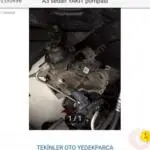 Çıkma A3 Audi yakın pompası 1,6 TDI