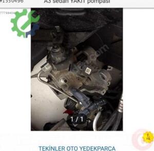 Çıkma A3 Audi yakın pompası 1,6 TDI