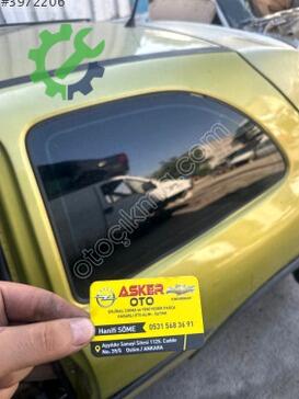 Opel Corsa Sol Arka Kelebek Camı çıkma parça
