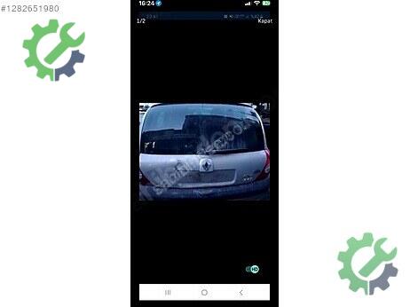 Renault Clio Bagaj Kapağı çıkma parça