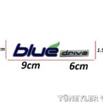 Hyundai Accent Blue 2012-2018 Bagaj Kromu (BLUE DRİVE YAZISI)