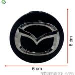 Mazda 2004-2015 Jant Göbeği (SİYAH, 5,7 CM)