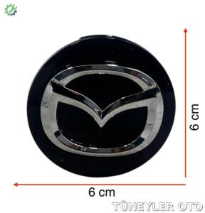 Mazda 2004-2015 Jant Göbeği (SİYAH, 5,7 CM)