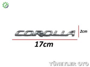 Toyota Corolla 2002-2025 Bagaj Kromu (COROLLA YAZISI)