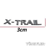 Nissan X-Trail 2002-2016 Bagaj Kromu (X-TRAİL YAZISI)