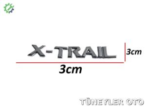 Nissan X-Trail 2002-2016 Bagaj Kromu (X-TRAİL YAZISI)