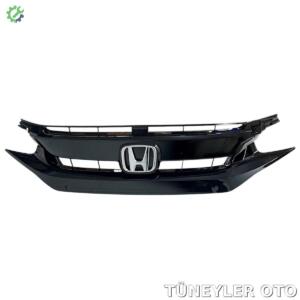 Honda Civic 2016-2018 Ön Panjur (SİYAH/PARK SENSÖR DELİKLİ/ARMALI)