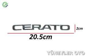 Kia Cerato 2009-2015 Bagaj Kromu (CERATO YAZISI)
