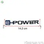 Nissan Qashqai 2021-2024 Sol Bagaj Kromu (E-POWER YAZISI)