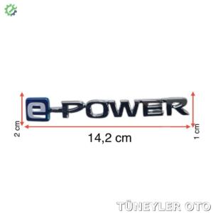 Nissan Qashqai 2021-2024 Sol Bagaj Kromu (E-POWER YAZISI)
