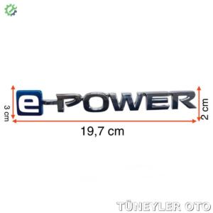 Nissan Qashqai 2021-2024 Bagaj Kromu (E-POWER YAZISI)