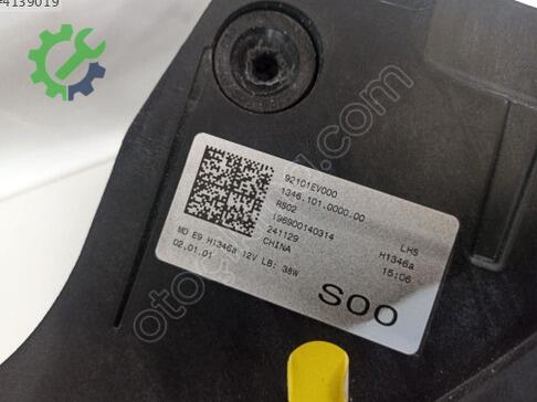 Kia Soul Sol Ön Far 92101 çıkma parça