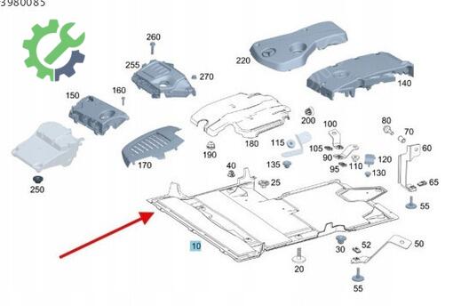 Mercedes-Benz Vito Motor Alt Muhafaza 4475200022 çıkma parça
