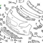 MERCEDES W176 – CLA W117 TAMPON ÇITASI ÖN ORTA SİYAH 1768852300