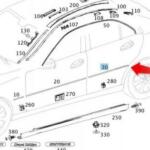 MERCEDES W204 KAPI ÇITASI ARKA SOL KROM 2047300180
