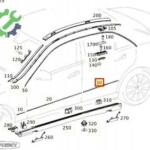 MERCEDES W212 KAPI ÇITASI ARKA SOL 2126904782