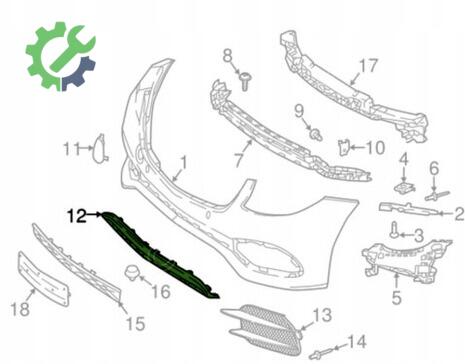 Mercedes-Benz CLS Tampon Izgara Çıtası 2138857000 çıkma parça