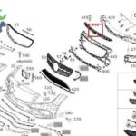 MERCEDES W218 CLS ÖN TAMPON BRAKETİ 2188853865- A2188853865