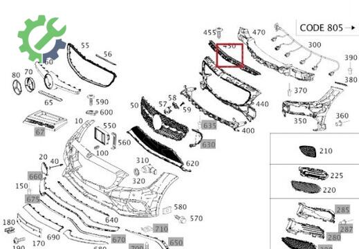 Mercedes-Benz CLS Tampon Braketi 2188853865 çıkma parça