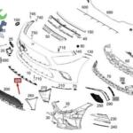 MERCEDES W257 CLS300 – CLS350 TAMPON ÇITASI ÖN ORTA 2578850302
