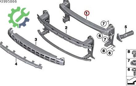 Mini Cooper Ön Tampon Demiri 51112757337 çıkma parça