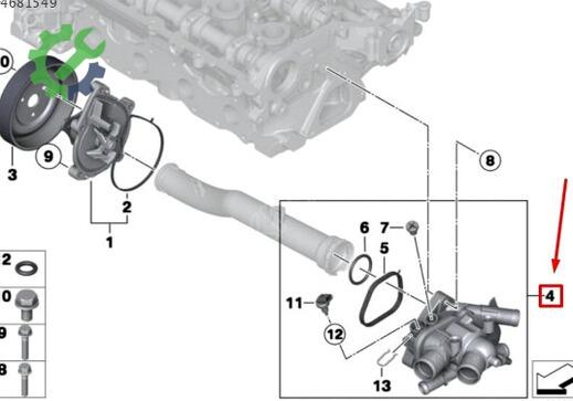 Mini Cooper Termostat 11538674895 çıkma parça