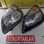 RENAULT CLİO SIFIR SOL ÖN FAR SİYAH VE GRİ İÇ