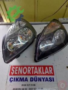 RENAULT CLİO SIFIR SOL ÖN FAR SİYAH VE GRİ İÇ