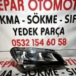 skoda superb sağ far orijinal çıkma halojen 2015-20