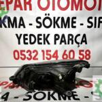 skoda superb sağ far orijinal çıkma halojen 2015-20
