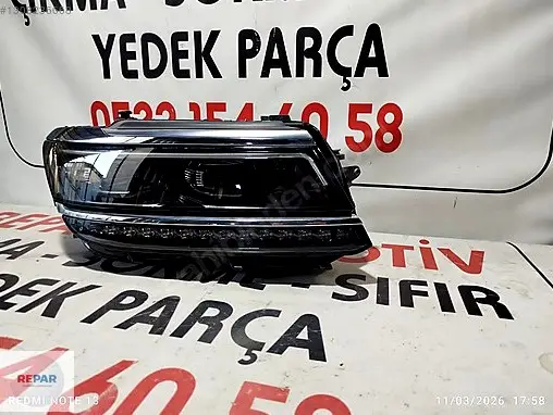 Volkswagen Tiguan Sağ Ön Far 2016-20 çıkma parça