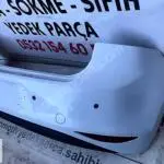 vw golf 7 arka tampon beyaz dolu sökme orijinal 5g6807568