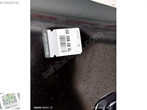 Renault Clio Sağ Arka Çamurluk 760302690R-76030 çıkma parça