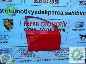 Vw polo sağ ön kapı kırmızı orijinal çıkma 2010-17 uyumlu